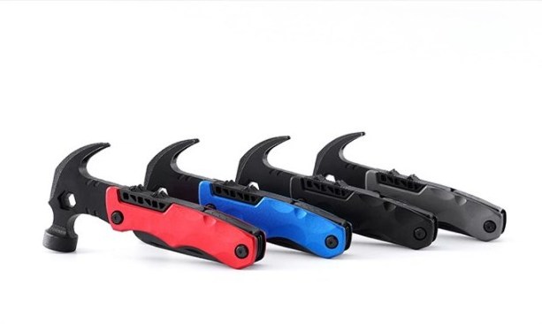 multi-functional claw hammer portable combination tool for outdoor camping