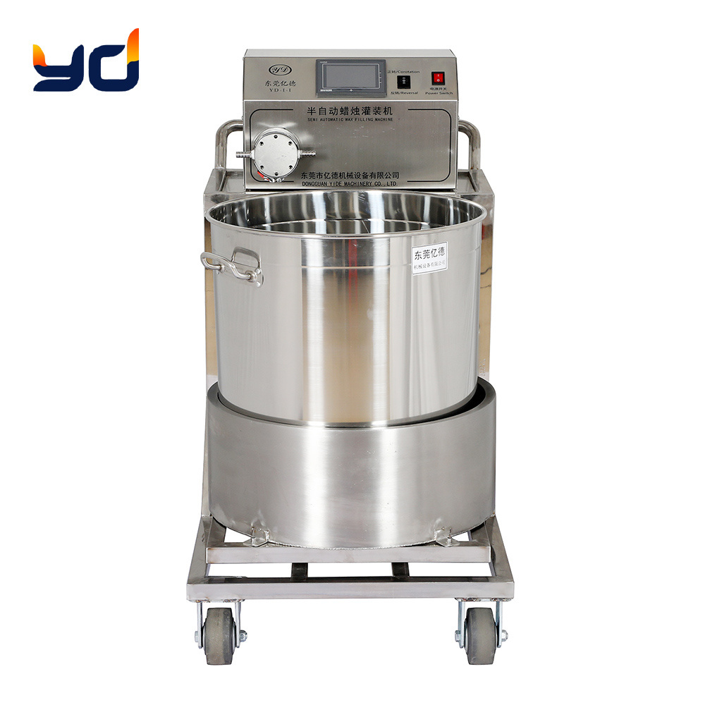 Factory Price Candle Machine Wax Melter Tank Filling Pouring Candles with Transport Cart for Tealight/Electric Candle/Soap/Scent