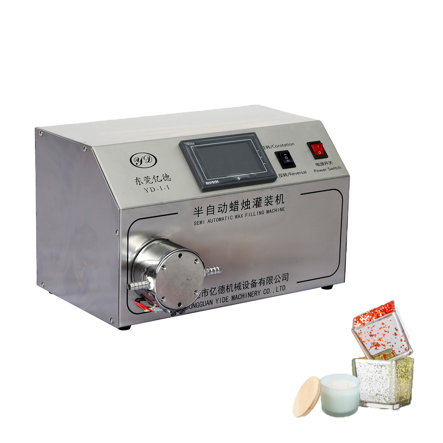 Semi Automatic Candle Wax Filling Machine for Soy/Paraffin/Gel/Bee/Hair/Sugar Wax Packaging Glass Candle Making Yide Machinery