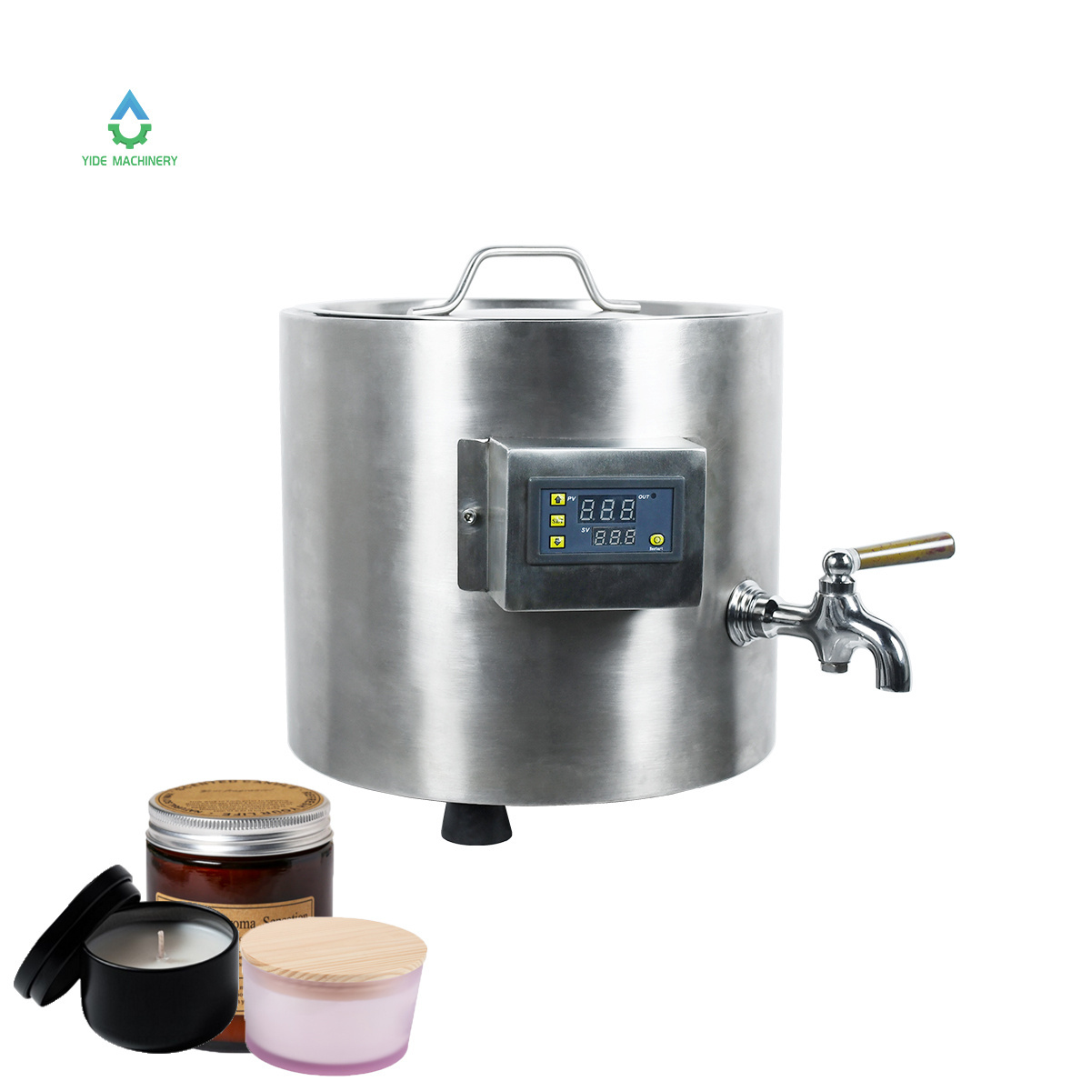 Home Use 9 Qts Electric Wax Melter for Candle Making, Candle Wax Melting Pot with Temperature Control&Pour Spout for Candle Make