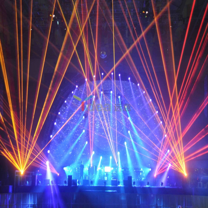 Indoor Amazing DMX Rotating laser light in Concert