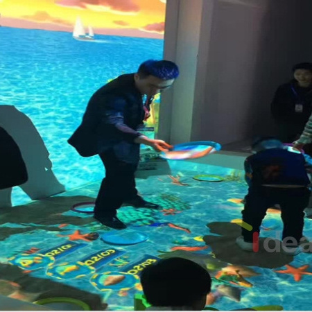 Low price 3d interactive floor projection games for amusement park equipment interactive projector floor