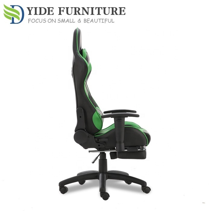 Secret Best Green and Black Cheap Prices Recliner Gaming Chair with Footrest