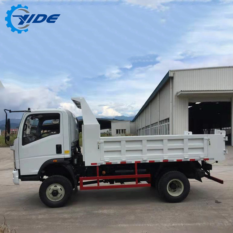 6- 8 tons Small dump truck HOWO 4*4  tipper for sale