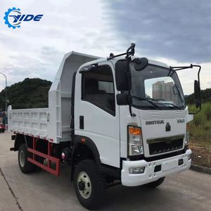 6- 8 tons Small dump truck HOWO 4*4  tipper for sale