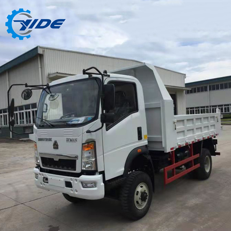 6- 8 tons Small dump truck HOWO 4*4  tipper for sale