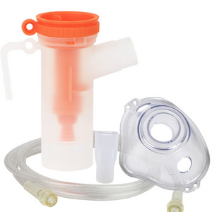 mesh nebulizer mask pediatric and pipe nebulizer kit with cup and horse mask factory supplier