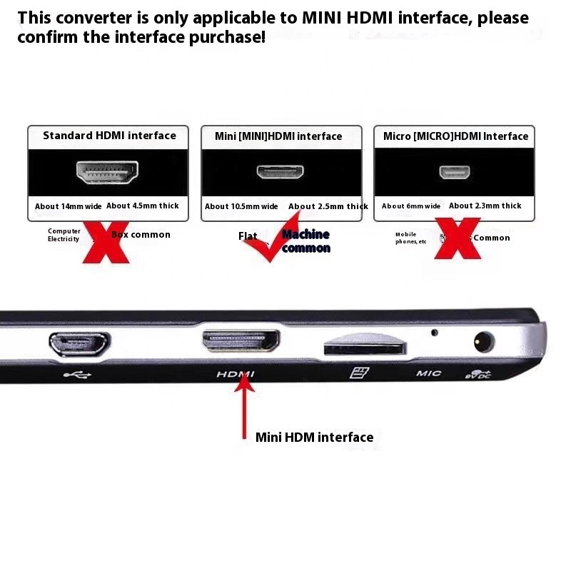 High Speed Mini HD MI to VGA Cable with Audio Converter 1080P Male Mini HDTV to Female VGA Converter Adapter