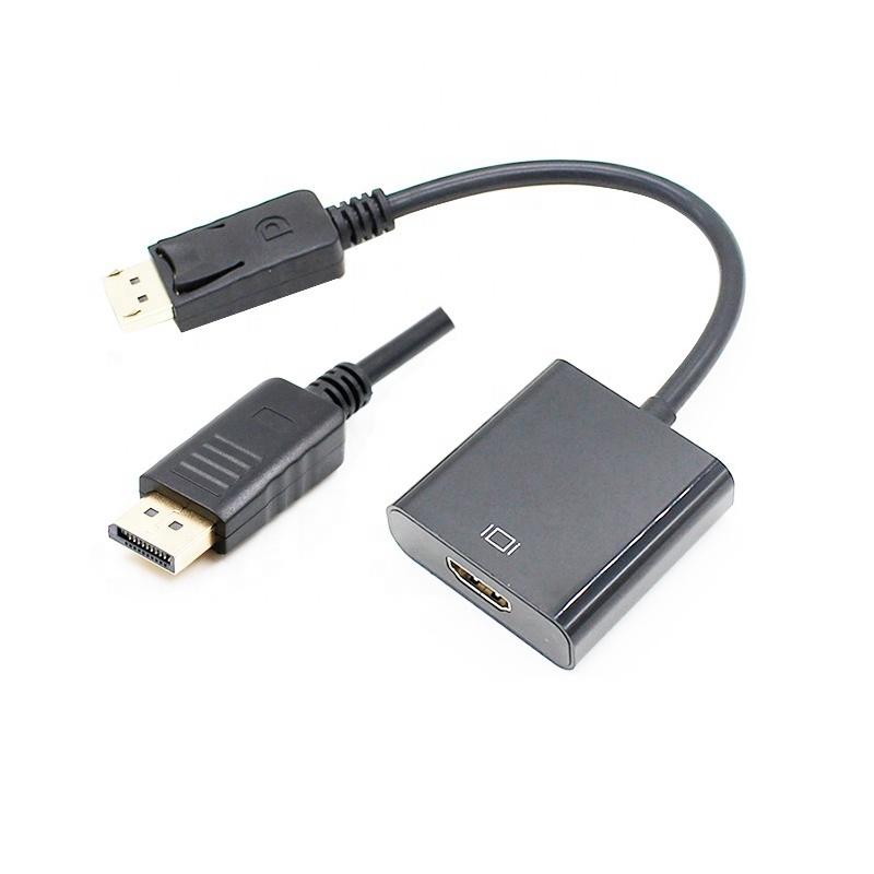 DP Male To HDTV Female Adapter Converter Display Port to HD MI Compatible Video Audio Cable HD 1080P for PC TV Laptop