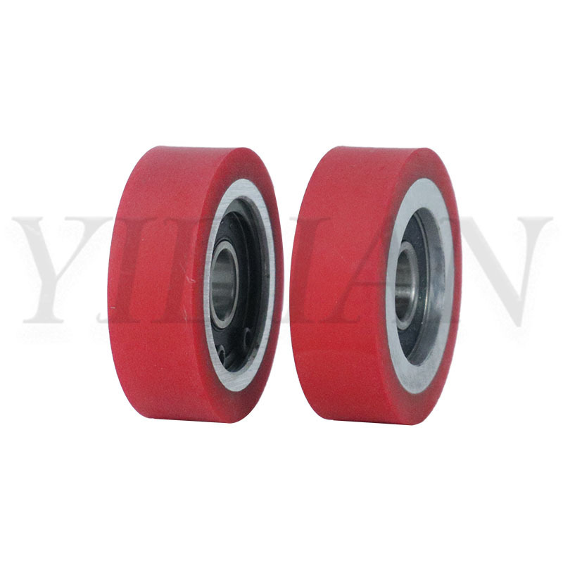 41*10*13mm Woodworking Machinery Parts Rubber Roller For CNC Edge Bander Edge Banding Machine