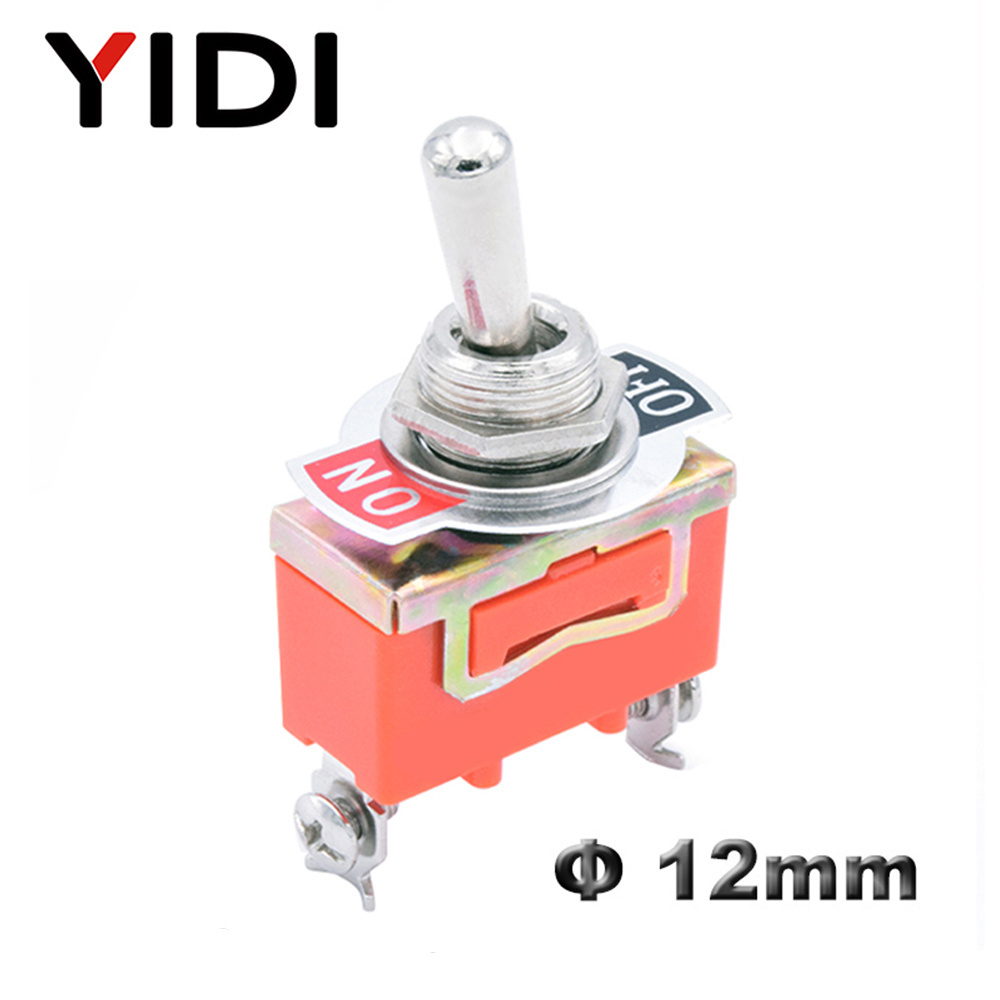 Electrical Industrial E-TEN 2 3 Position 3pin 6pin 15A 250V Boat Toggle Button Switch On Off On Screw Terminal SPDT DPDT Switch