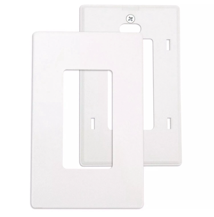 Free shipping cover plate american screw less wall plate Standard general 1234 gang wallplate light switch in stock