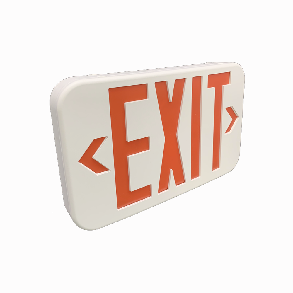 fast shipping LED120-277v recharged exit sign emergency exit lights with backup battery