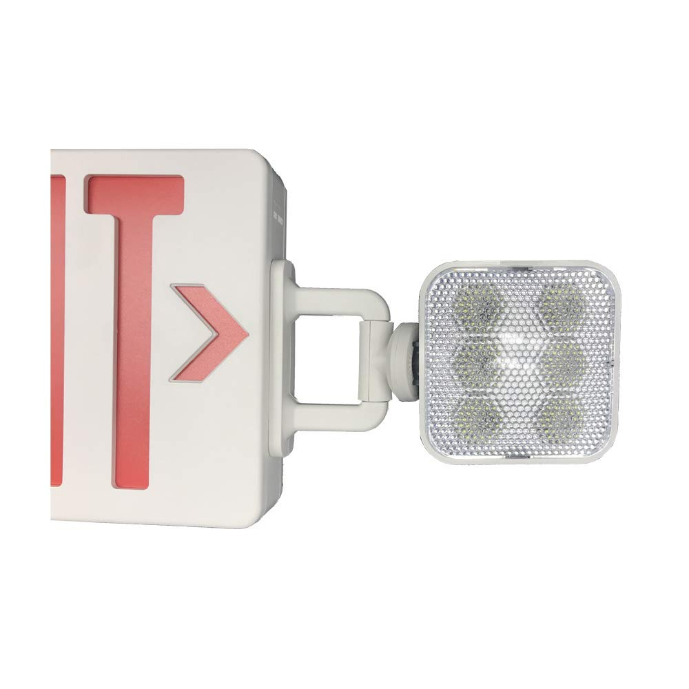 stocked fast shipping LED120-277v recharged exit sign emergency exit lights with backup battery