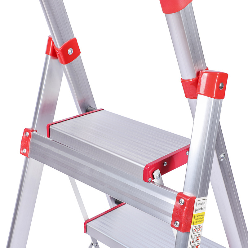 Professional Manufacturer Supplier's 3-Step Stainless Steel Folding Ladder for Household Use