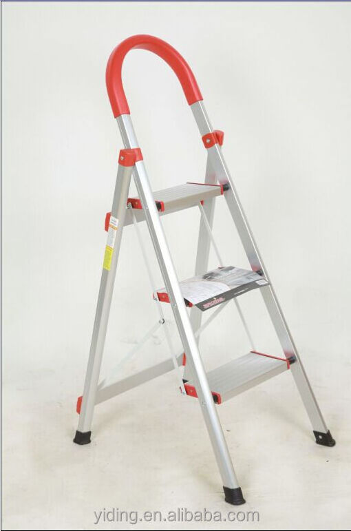 GOOD QUALITY HOUSEHOLD 3 STEP ALUMINUM STEP LADDER