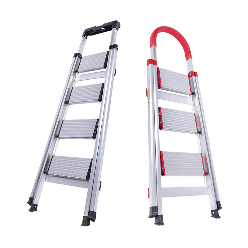 Modern Design Steel Step Ladder Compact Household Insulated Domestic Ladder with Graphic Design Solution Capability