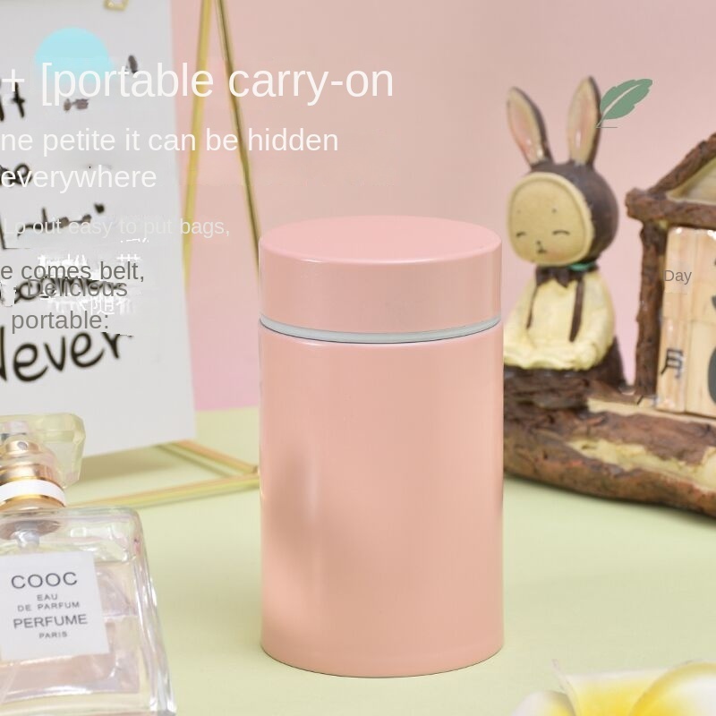 260ml mini 304 Stainless steel Vacuum Thermos cup small portable Student water bottle Pocket Cup cute mini braised Cup