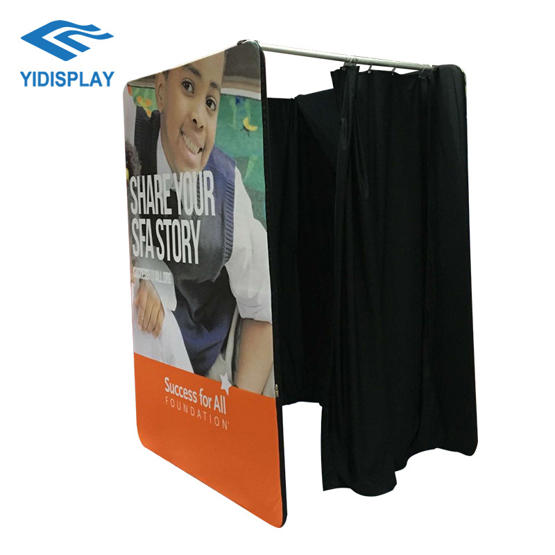 Custom Size Aluminum Tubes Trade Show Display Retail Clothing Shop Store Changing Dressing Room Portable Fitting Room