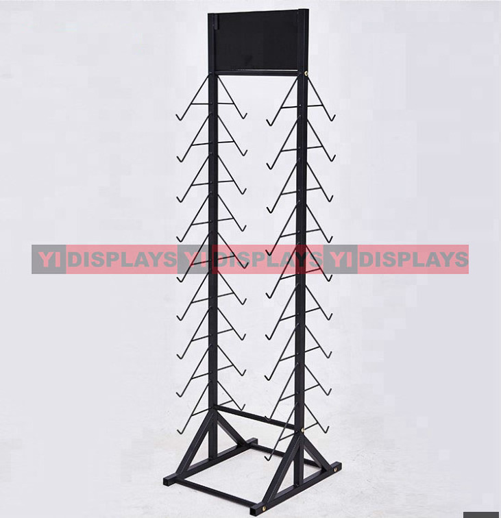 Custom metal floor tile display rack wood ceramics display stand laminate flooring display rack