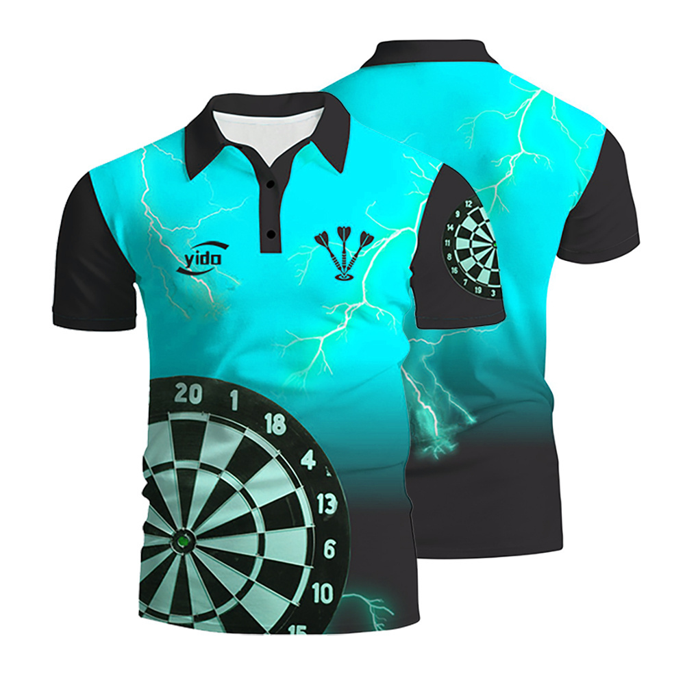 Personalised  Design Your Own Dart Shirt Custom Team button Up Dart Sport Shirt For Men