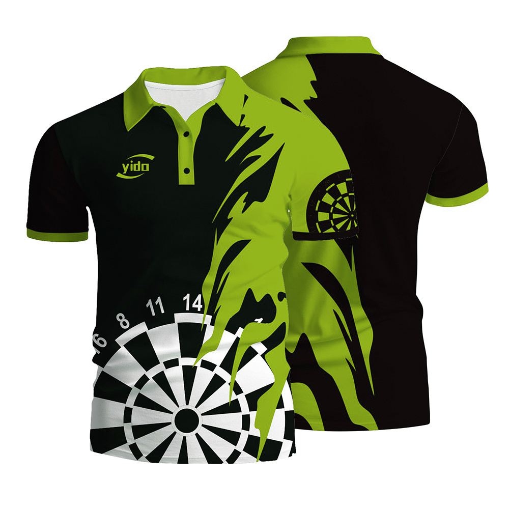 OEM Service Dart Group Championship Wear Custom Sublimated Dart Shirts With Pockets