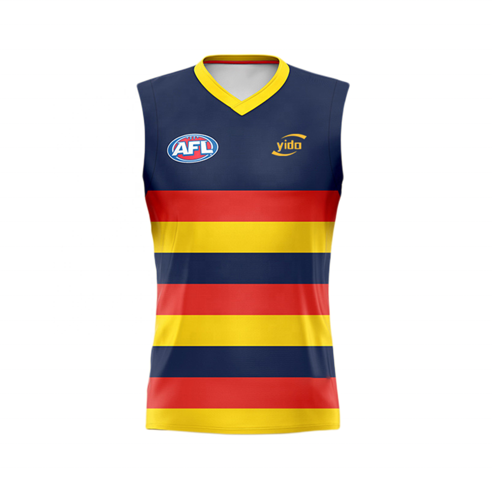 Guangzhou China Supplier Design Your Own Custom-Made Australian Football League Jersey Sleeveless