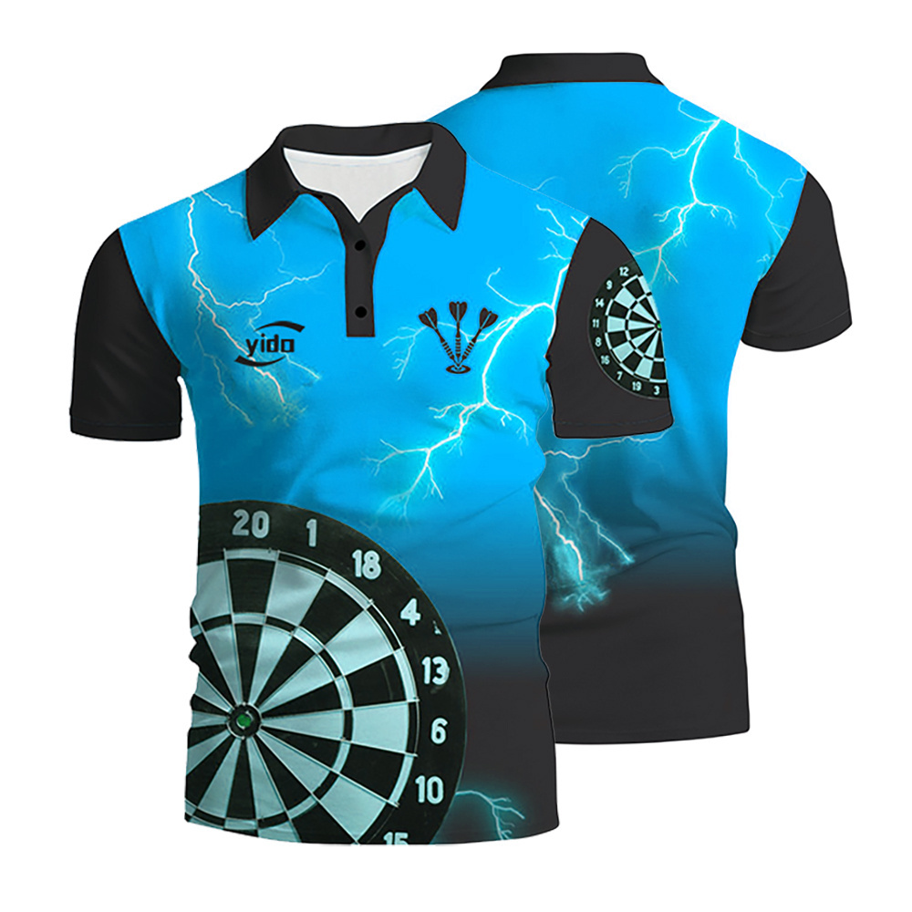 Personalised  Design Your Own Dart Shirt Custom Team button Up Dart Sport Shirt For Men