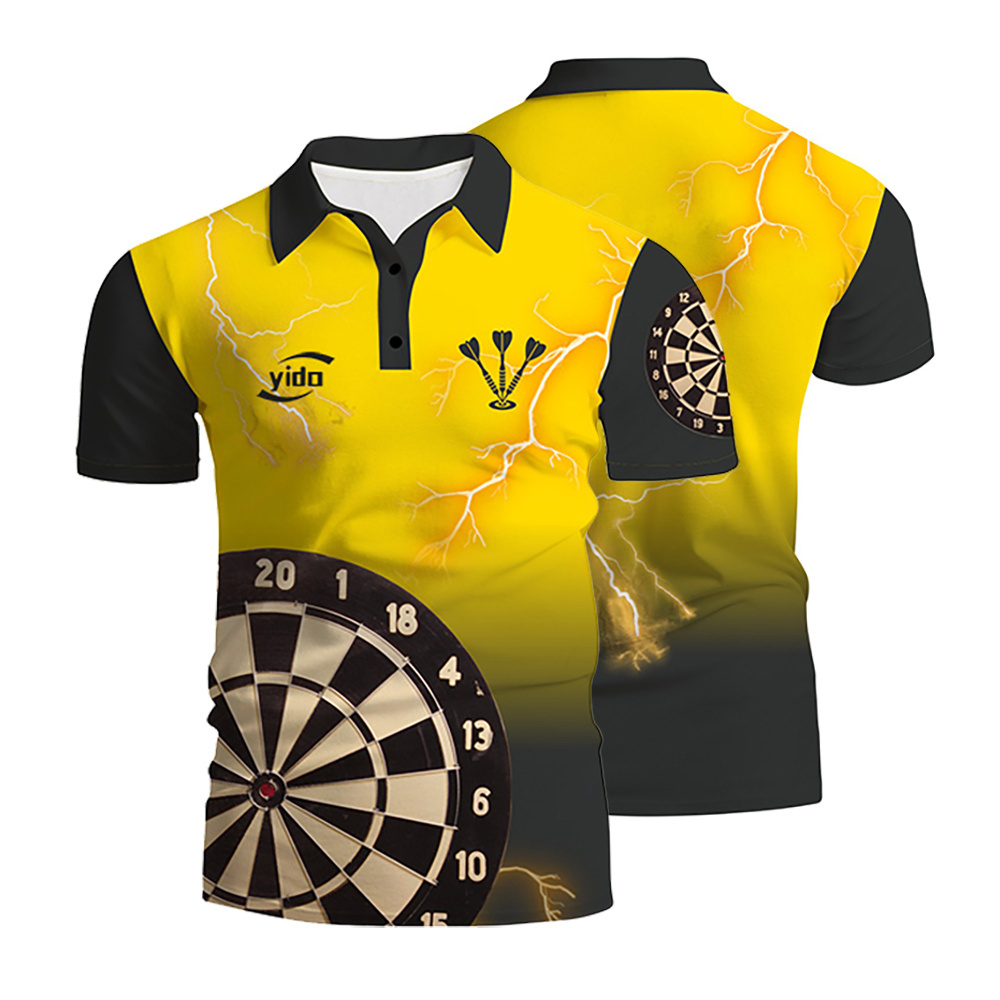 Personalised  Design Your Own Dart Shirt Custom Team button Up Dart Sport Shirt For Men