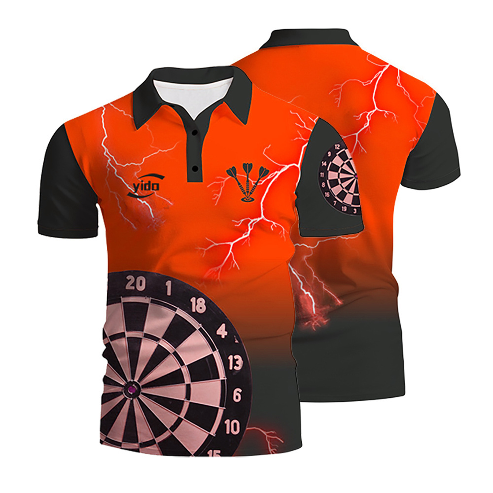 Personalised  Design Your Own Dart Shirt Custom Team button Up Dart Sport Shirt For Men