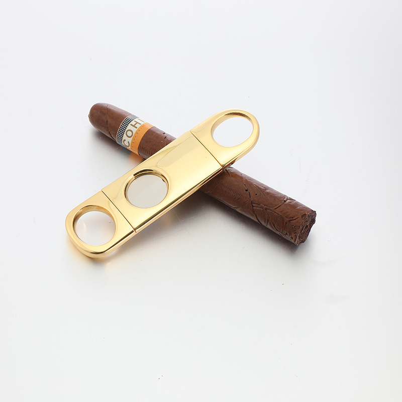 Personalized Cigar Accessories Stainless Steel Double Blade V Cut Cigar Scissors Cutter Gift Sets