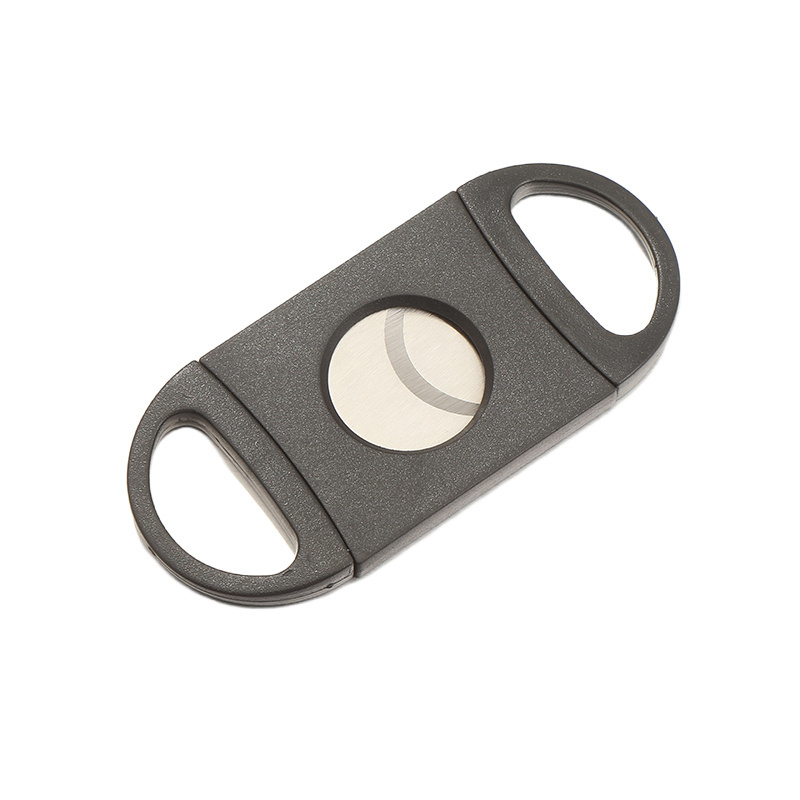 Black Cigar Cutter Mini Portable Cigar Knife Stainless Steel Cigarette Cutter