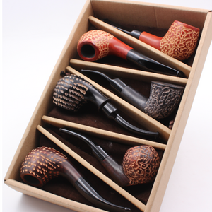 cachimbo de madeira Wood Pipe Stand Black Herb Factory Direct Durable Wood Small Carved Hand Wood Pipe Smoking Tobacco