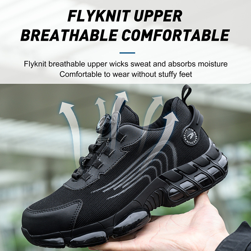 2023 Work Safety Shoes Men Lightweight Safety Boots Indestructible Work Sneakers Women  Protective Steel Toe Shoes