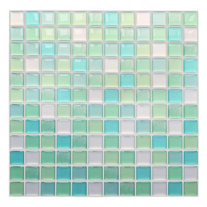 Decorative Wall Tile 3D Peel and Stick Self Adhesive Backsplash Mosaic Tile for Bathroom Kitchen