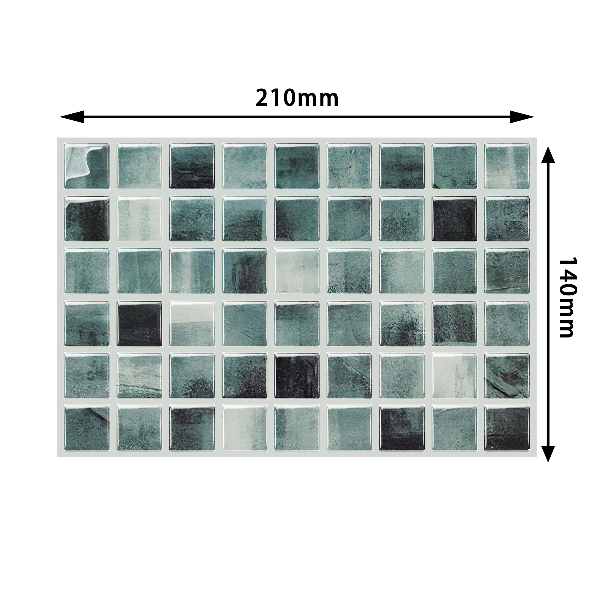 Premium Luxury Marble Peel and Stick Backsplash Tile 3D Mosaic Tile Decor Wall Tiles Sticker on Backsplashes