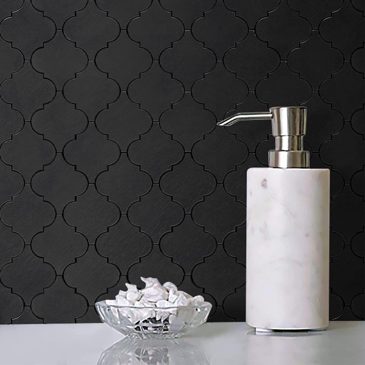 3D Morden Interior Hexagon Metal Peel And Stick Mosaic Tile For Wall Panels