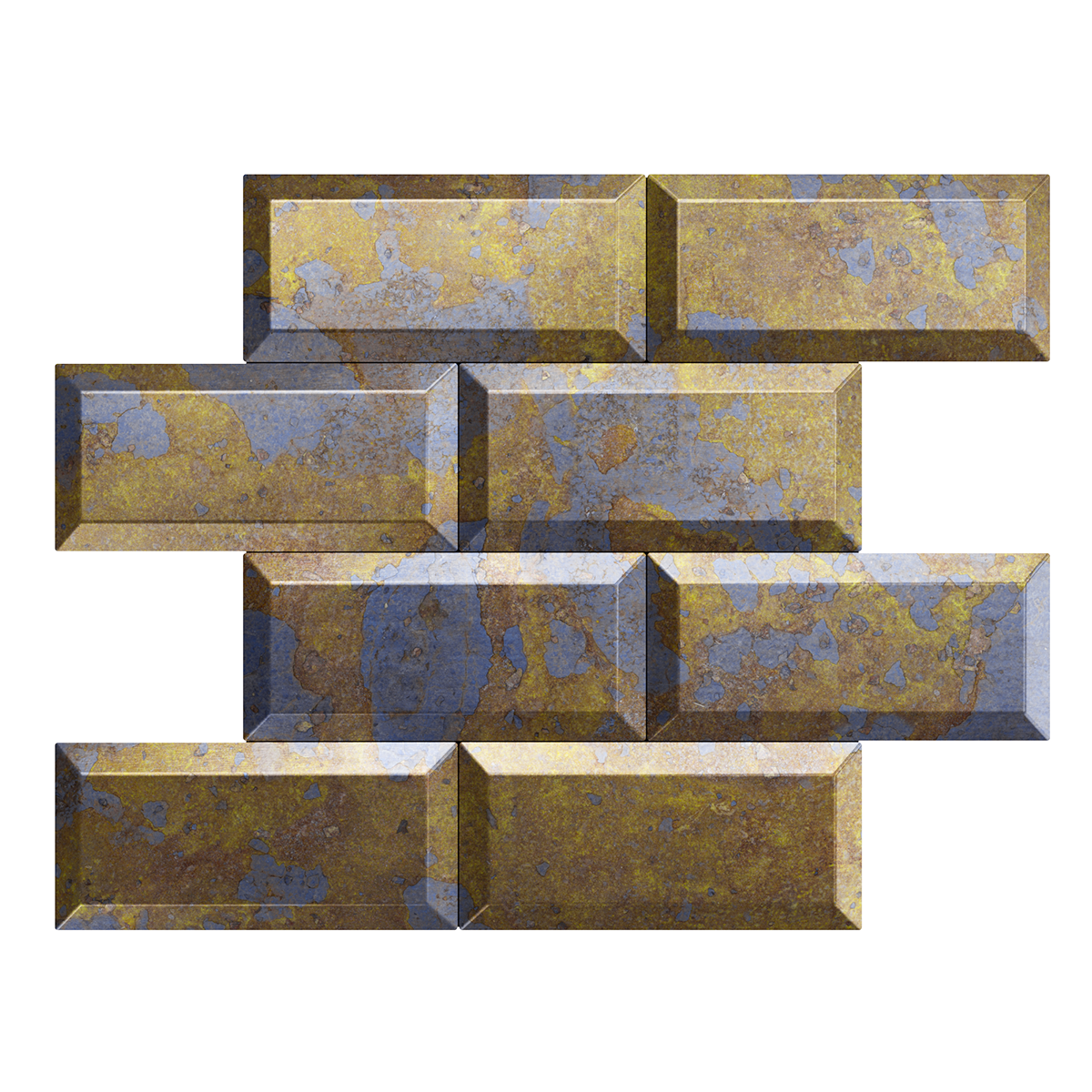 Peel And Stick Vinyl PVC Metal Gold Arabesque Self Adhesive Wall Mosaic Tiles For Shower Bathroom Kitchen Backsplash