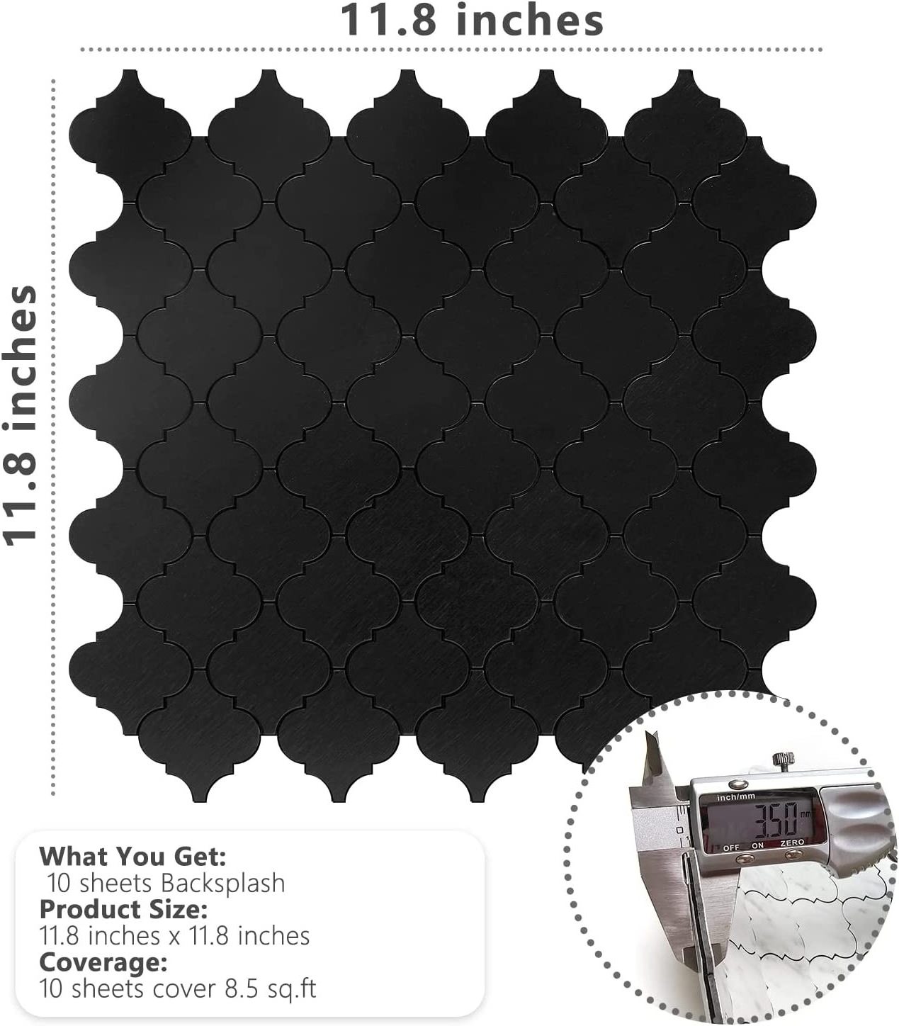 3D Morden Interior Hexagon Metal Peel And Stick Mosaic Tile For Wall Panels