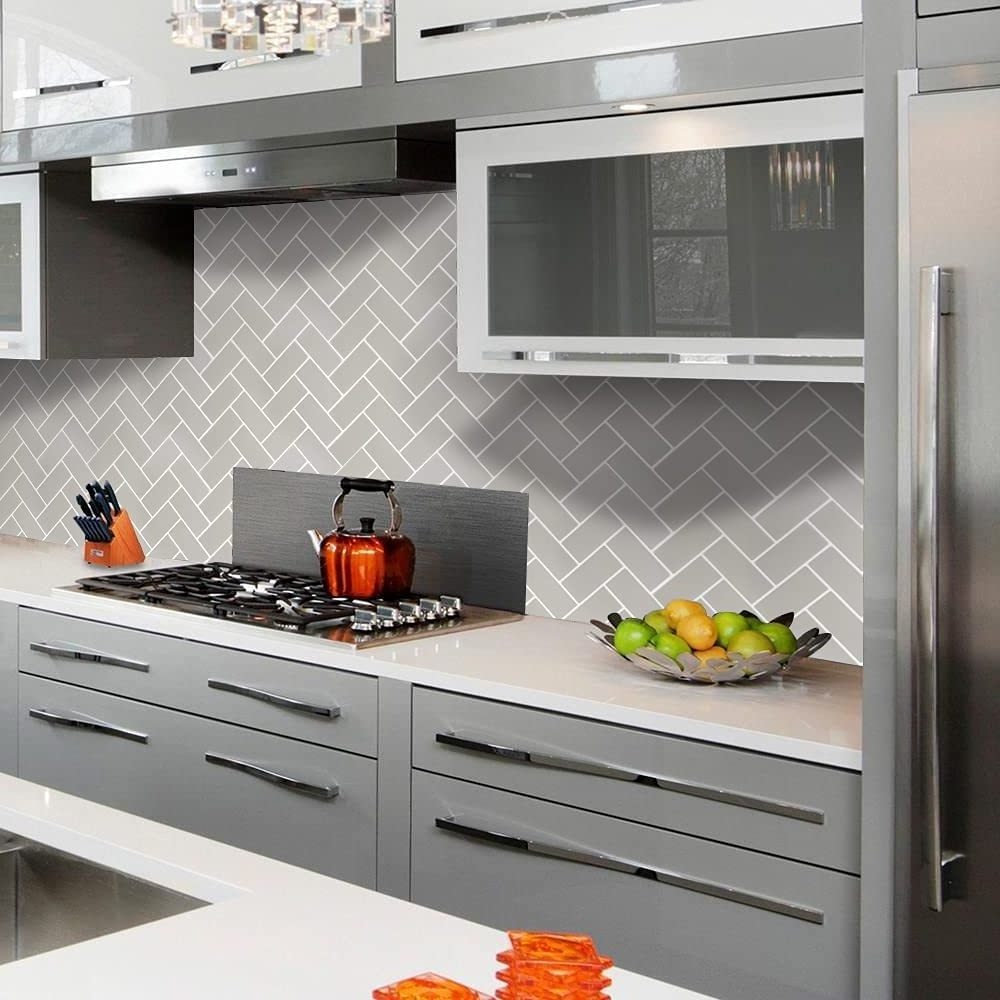 Herringbone 4d backsplash tiles peel and stick kitchen 3d wallpaper