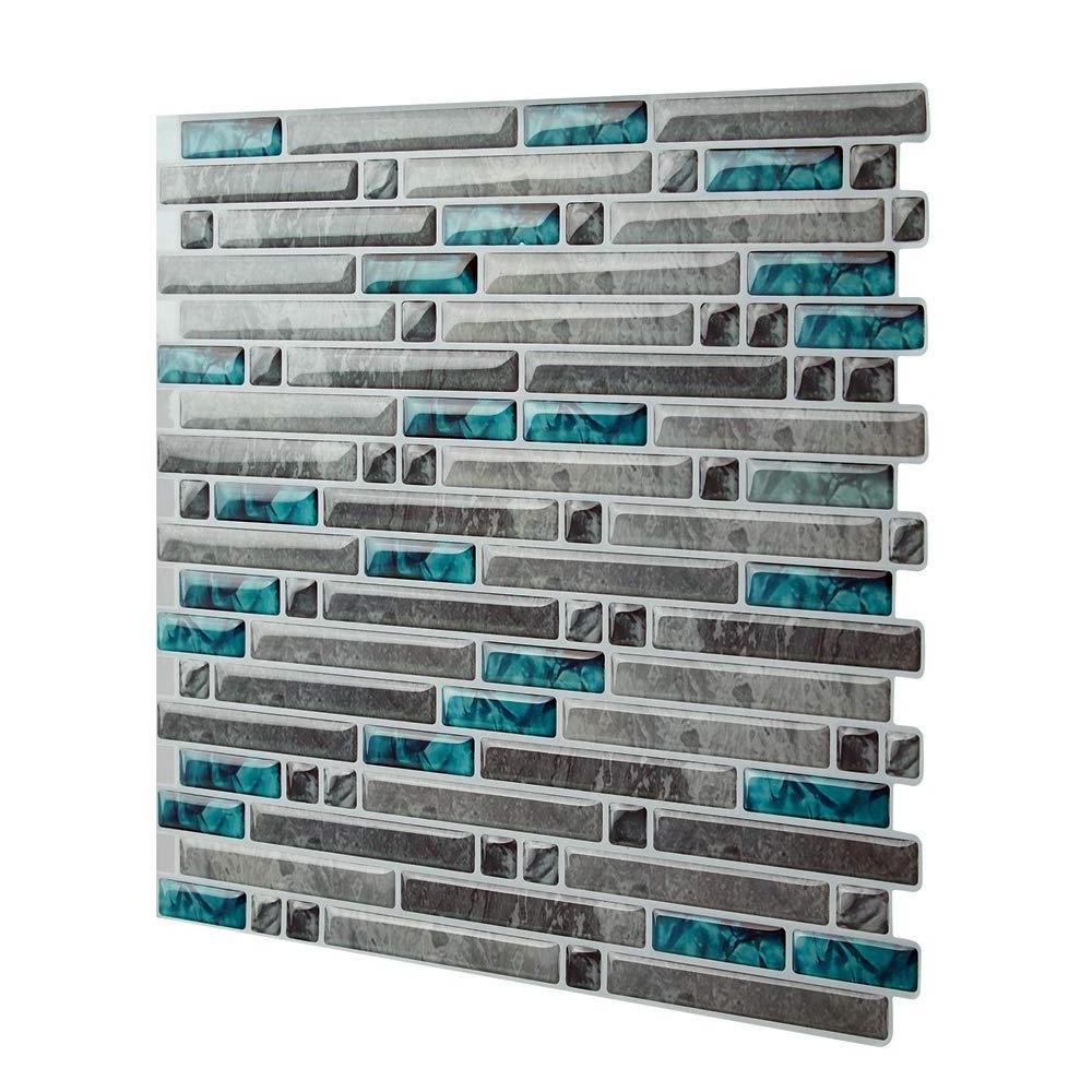 Factory made 3d kitchen tile paper stick and peel backsplash adhesive sticker tiles for wall