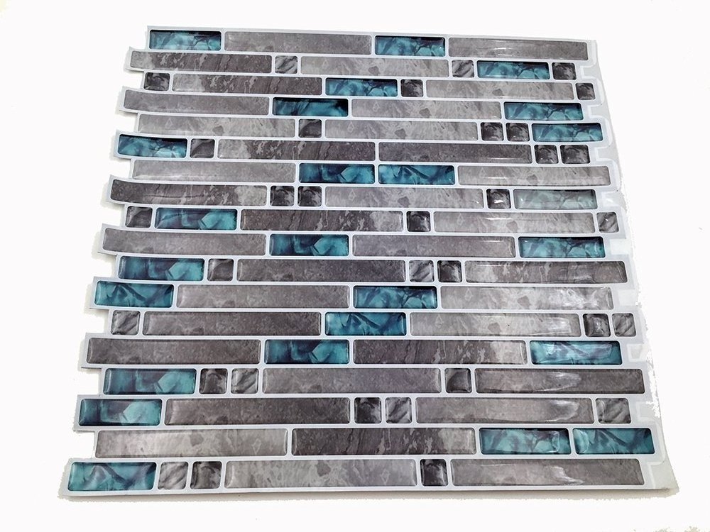 Factory made 3d kitchen tile paper stick and peel backsplash adhesive sticker tiles for wall