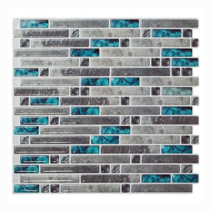 Factory made 3d kitchen tile paper stick and peel backsplash adhesive sticker tiles for wall