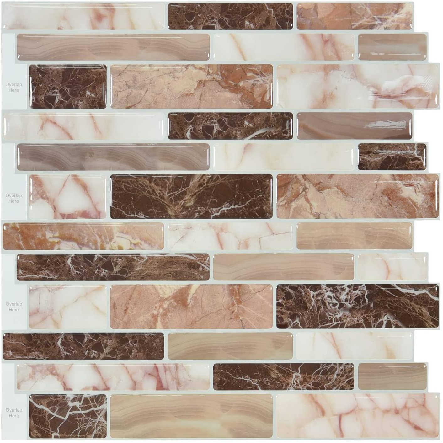 china wholesale thicker 2.5mm 3d peel and stick tiles backsplash kitchen tiles self adhesive 3d wall tiles