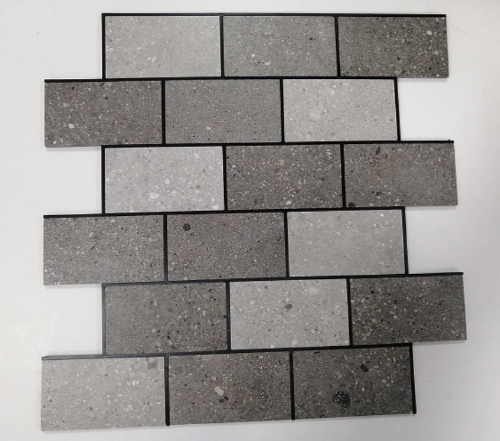 Factory price peel and stick metal backsplash self adhesive kitchen mosaic tile