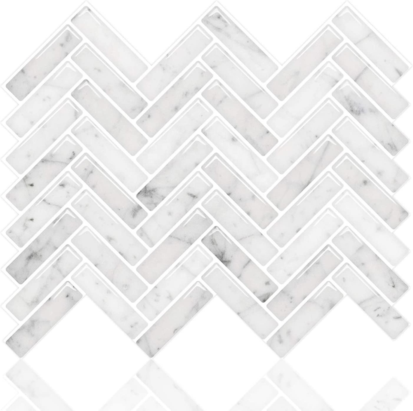 Removable waterproof backsplash peel and stick wall tiles self adhesive floor tiles 3d DIY wallpaper