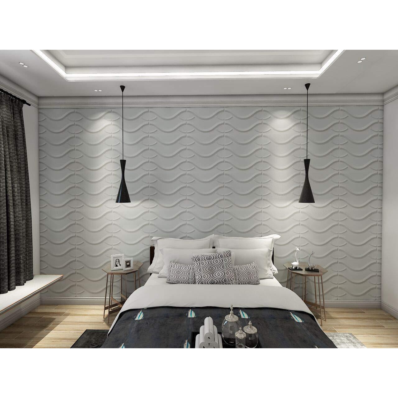 Art Design Green Material 3D PVC Wallpaper Wall Panels Home Decoration for Ceiling Living Room