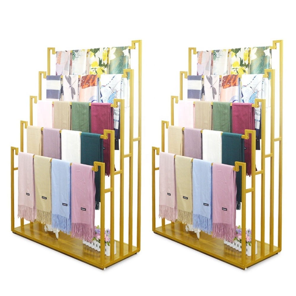 Good Quality Metal Carpet Display Stand Carpet Display Rack Carpet Scarf Rack Display Retail