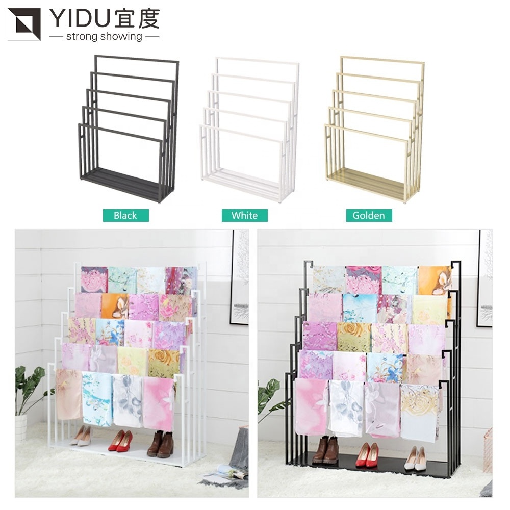 Good Quality Metal Carpet Display Stand Carpet Display Rack Carpet Scarf Rack Display Retail