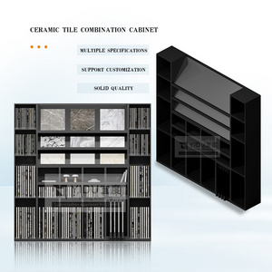 Factory price quartz stone mosaic multi functional shelf tile sample display rack ceramic tile floor display stand